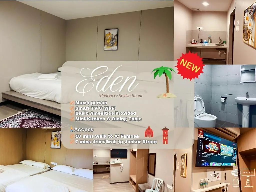 Stylish, Modern Room For 4, Eden Malacca
